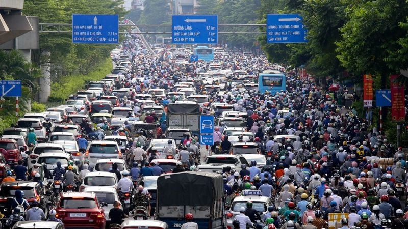 Thực trạng giao thông Hà Nội hiện nay