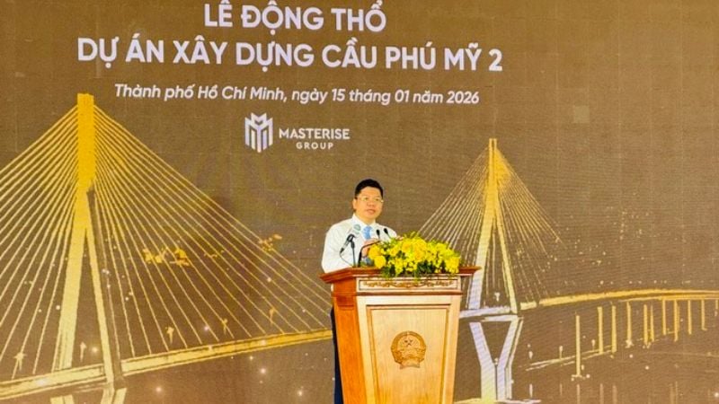 Dự án cầu Phú Mỹ 2 chính thức động thổ vào ngày 15/1