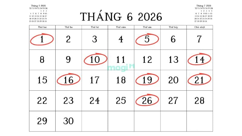 Chọn ngày tốt nhập trạch tháng 6 năm 2026 đón may mắn, bình an 2 Danh sách ngày tốt nhập trạch tháng 6 năm 2026 chi tiết