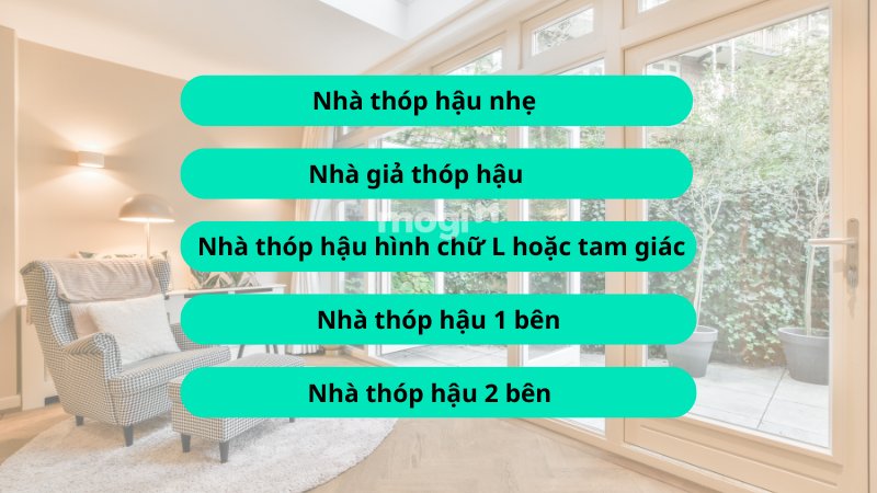 Phân loại các dạng nhà thóp hậu thường gặp