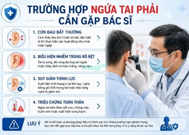 Ngứa tai phải: Giải mã điềm báo theo tâm linh và khoa học 6 Các trường hợp ngứa tai phải nghiêm trọng cần đến bác sĩ