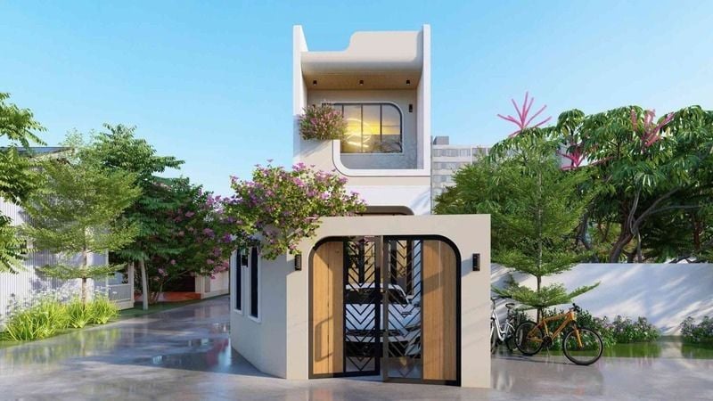 Nhà phố nở hậu