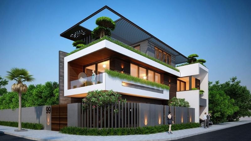 Nhà phố nở hậu