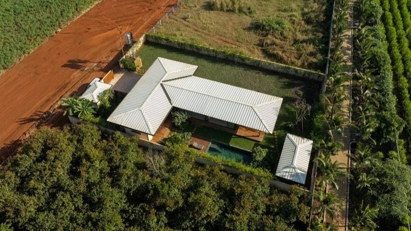 Giải Mã Phong Thủy Nhà Chữ T Hóa Giải Vận Xui, Đón Tài Lộc 1 Nhà chữ T là kiểu kiến trúc có mặt bằng tổng thể giống hình chữ T khi nhìn từ trên cao - Ảnh: Gia đình