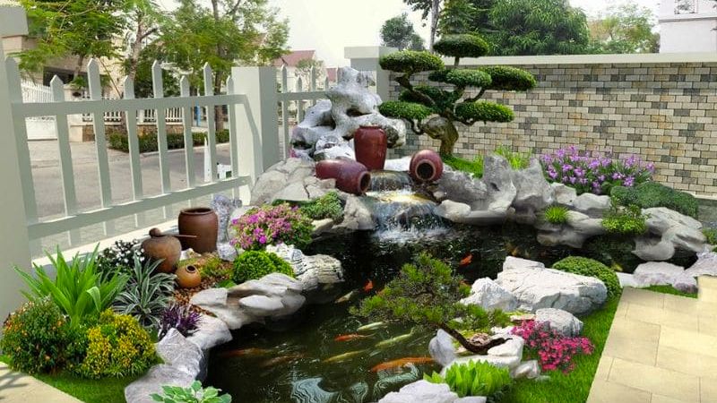 Chọn cây cối có màu sắc nhẹ nhàng, thanh thoát cho sân vườn - Ảnh: Mogi