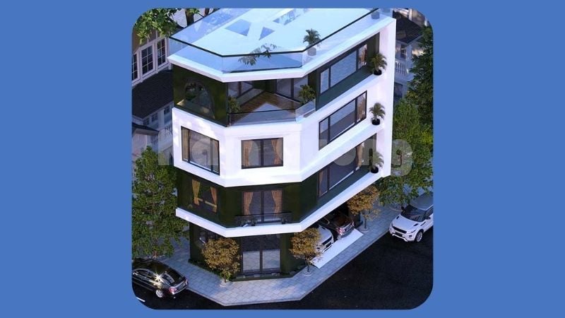 Nhà vát góc một mặt tiền