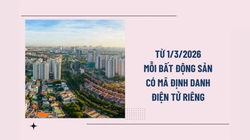 quy định gắn mã định danh điện tử bất động sản sẽ chính thức có hiệu lực