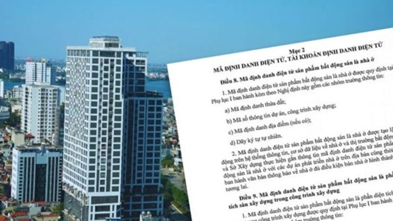 Các sản phẩm bất động sản phải gắn mã định danh