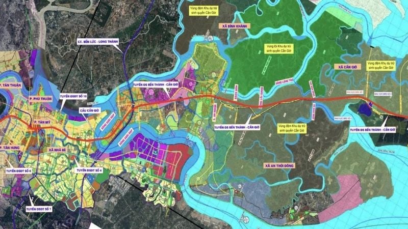 Cập nhật danh sách các dự án khởi công TPHCM mới nhất năm 2026 9 Dự án tuyến metro Bến Thành – Cần Giờ