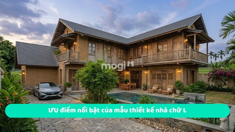 Ưu điểm nổi bật của mẫu thiết kế nhà chữ L