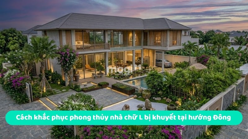 Cách khắc phục phong thủy nhà chữ L bị khuyết tại hướng Đông