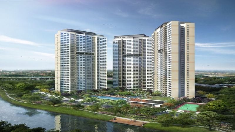 Palm City là khu đô thị khép kín nằm dọc bờ sông Giồng Ông Tố (Nguồn ảnh: vietnamland.vn)