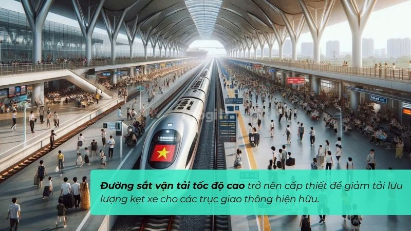 Đường sắt vận tải tốc độ cao trở nên cấp thiết giữa bối cảnh lượng xe lưu thông vượt mức