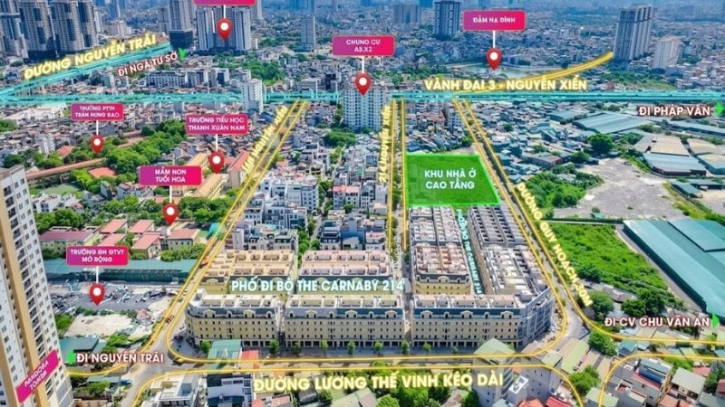 Dự án NOXH Hạ Đình sở hữu vị trí đắc địa, hạ tầng phát triển