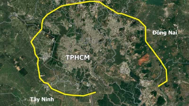 Bản đồ quy hoạch dự án Vành đai 4 TPHCM (Nguồn: Báo Dân trí)