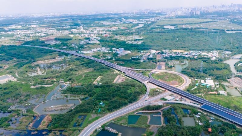 Tuyến cao tốc Bến Lức - Long Thành (Nguồn: Báo Quân đội Nhân dân)