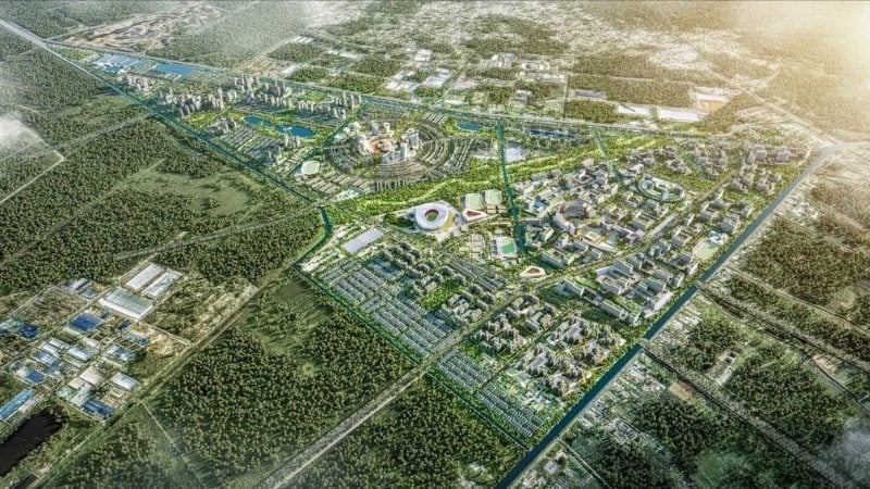 Khu đô thị đại học quốc tế TPHCM 2026: Cập nhật thông tin mới nhất 1 Tổng cảnh khu đô thị Đại học Quốc tế TPHCM