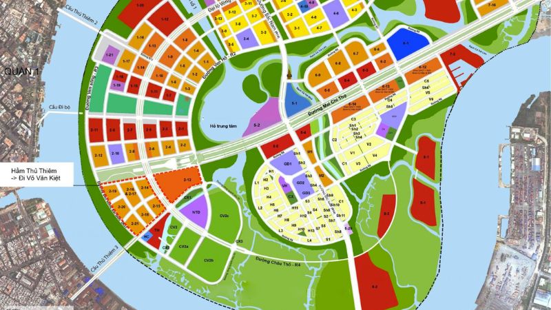 Khu đô thị mới Thủ Thiêm: Chi tiết dự án và tiềm năng đầu tư 7 Phân khu chức năng 7