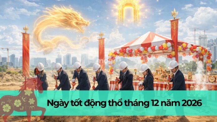 Chọn ngày tốt động thổ tháng 12 năm 2026 thu hút tài lộc, vận may đầy nhà