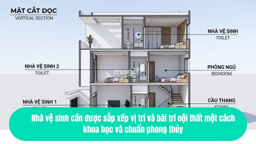Phong thủy nhà vệ sinh và sự liên kết chặt chẽ với vận khí, may mắn 2 Nhà vệ sinh cần được sắp xếp vị trí và bài trí nội thất một cách khoa học và chuẩn phong thủy