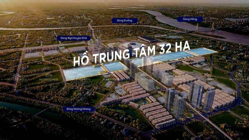 Khu đô thị mới Mễ Sở sở hữu hồ trung tâm rộng lớn