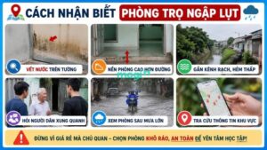 Kinh nghiệm thuê trọ gần Đại học Nguyễn Tất Thành TP.HCM 10 Cách nhận biết phòng trọ ngập lụt gần trường đại học Nguyễn Tất Thành TP.HCM