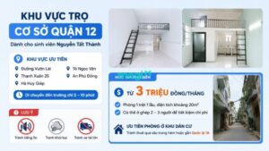 Kinh nghiệm thuê trọ gần Đại học Nguyễn Tất Thành TP.HCM 5 Kinh nghiệm thuê trọ cho sinh viên ở cơ sở quận 12 cũ