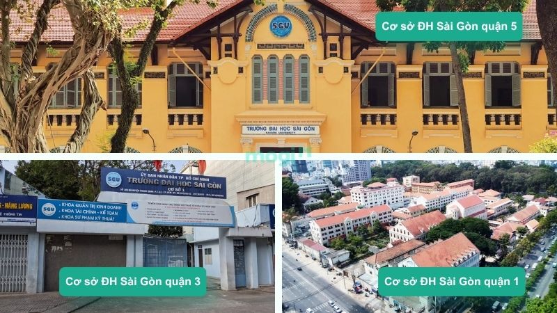 Kinh nghiệm thuê trọ gần trường Đại học Sài Gòn TP.HCM 1 Các cơ sở của trường Đại học Sài Gòn
