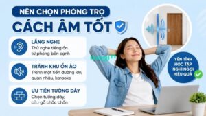 Kinh nghiệm thuê trọ gần Trường Đại học Bách Khoa TP.HCM 6 Một số cách giúp nhận biết phòng có cách âm tốt