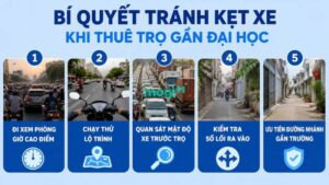 Kinh nghiệm thuê trọ gần Đại học Giao Thông Vận Tải TP.HCM 9 Bí quyết tránh kẹt xe khi thuê trọ gần Đại học Giao Thông Vận Tải TP.HCM
