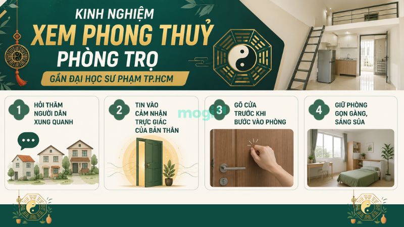 Kinh nghiệm thuê trọ gần trường Đại học Sư Phạm TP.HCM 7 Cách xem phong thủy trọ gần Đại học Sư Phạm TP.HCM