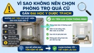 Kinh nghiệm thuê trọ gần Đại học Y Dược TP.HCM 11 Vì sao không nên chọn phòng trọ quá cũ gần Đại học Y Dược TP.HCM?