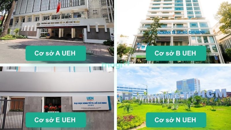 Một số cơ sở đào tạo trường UEH tại TP.HCM 