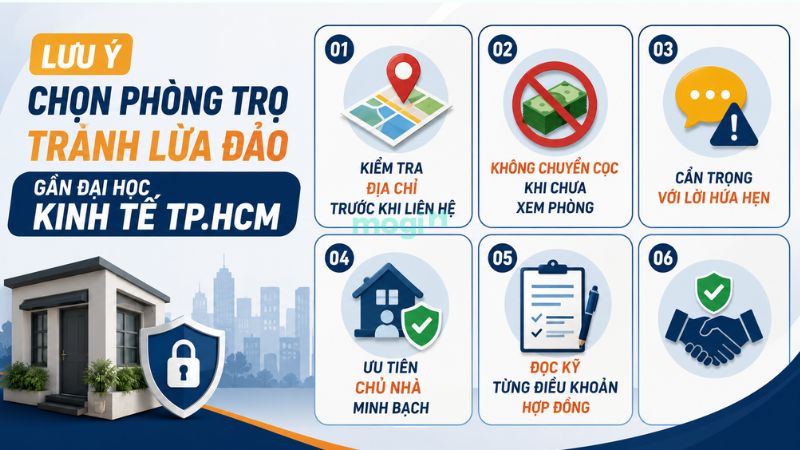 Lưu ý chọn phòng trọ tránh lừa đảo gần Đại học Kinh tế TP.HCM