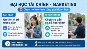 Kinh nghiệm thuê trọ gần trường Đại học Tài Chính Marketing (UFM) 2 Sinh viên có thể cân nhắc lựa chọn khu vực thuê trọ theo từng giai đoạn học