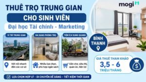 Kinh nghiệm thuê trọ gần trường Đại học Tài Chính Marketing (UFM) 6 Khu vực thuê trọ trung gian giữa các cơ sở