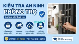 Kinh nghiệm thuê trọ gần trường Đại học Tài Chính Marketing (UFM) 7 An ninh là yếu tố quan trọng khi tìm kiếm phòng trọ phù hợp