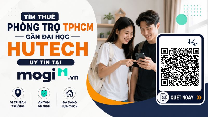 Kinh nghiệm thuê trọ gần trường Đại học Công nghệ TP.HCM (HUTECH) 9 Tìm phòng trọ tại TP.HCM gần trường HUTECH ngay tại Mogi.vn