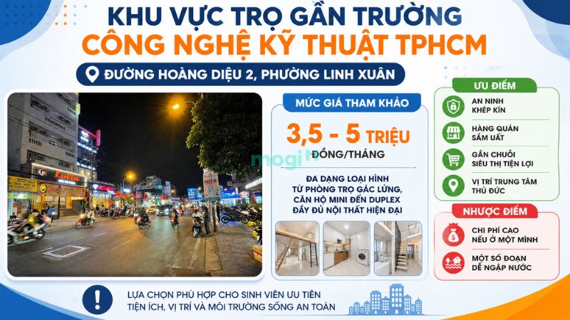 Kinh nghiệm thuê trọ gần trường Đại học Công nghệ Kỹ thuật TP.HCM 5 Lý do nên thuê trọ đường Hoàng Diệu 2 gần Đại học HCMUTE
