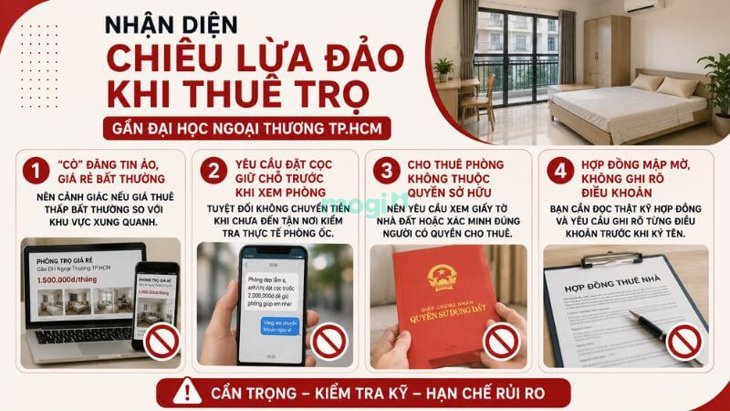 Kinh nghiệm thuê trọ gần trường Đại học Ngoại Thương TP.HCM (FTU TP.HCM) 8 Các chiêu lừa đảo khi thuê trọ gần Đại học Ngoại thương TP.HCM