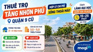 Kinh nghiệm thuê trọ gần Làng Đại học Quốc gia cho sinh viên 4 Khu vực thuê trọ gần Làng Đại học ở phường Tăng Nhơn Phú (Quận 9 cũ)