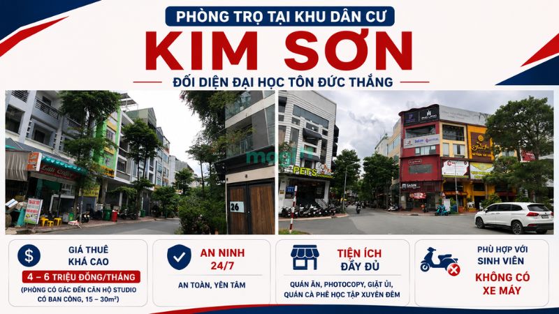 Kinh nghiệm thuê trọ gần Đại Học Tôn Đức Thắng cho tân sinh viên 2 Phòng trọ tại khu dân cư Kim Sơn đối diện TDTU
