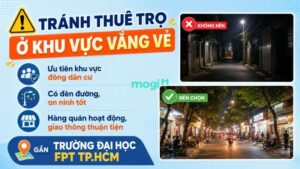 Kinh nghiệm thuê trọ gần trường Đại học FPT TP.HCM 6 Tránh ở khu vực vắng vẻ khi thuê phòng trọ gần trường Đại học FPT TP.HCM
