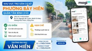Kinh nghiệm thuê trọ gần trường Đại học Văn Hiến 4 Khu vực trọ gần trường Đại học Văn Hiến ở phường Bảy Hiền (Quận Tân Bình cũ)