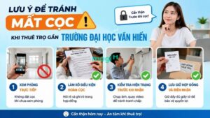 Kinh nghiệm thuê trọ gần trường Đại học Văn Hiến 13 Lưu ý để tránh mất cọc khi thuê trọ gần Trường Đại học Văn Hiến