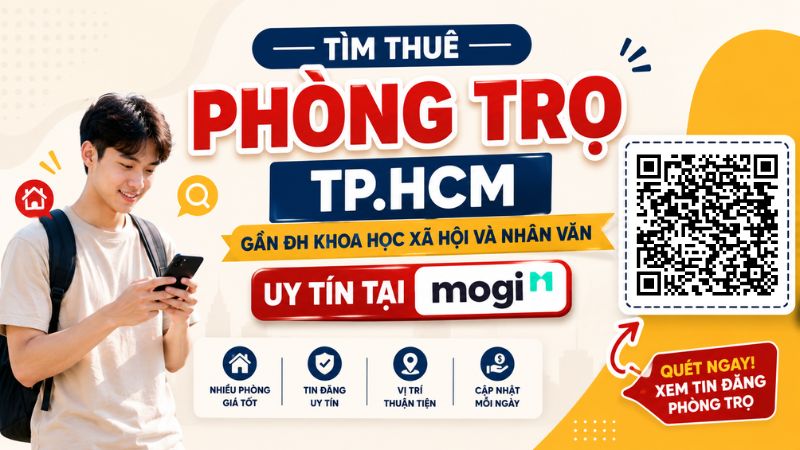 Kinh nghiệm thuê trọ gần Đại Học Khoa học Xã hội và Nhân Văn TP.HCM 9 Tìm thuê phòng trọ TP.HCM gần ĐH Khoa học Xã hội và Nhân Văn tại Mogi.vn
