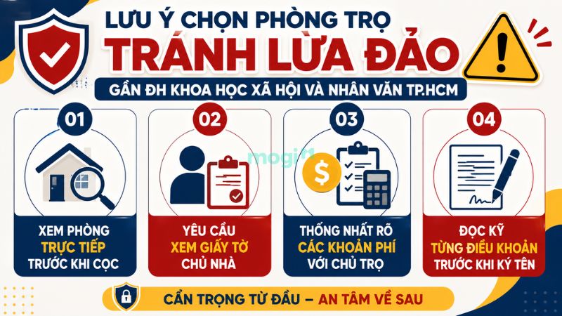 Kinh nghiệm thuê trọ gần Đại Học Khoa học Xã hội và Nhân Văn TP.HCM 8 Lưu ý chọn phòng trọ gần ĐH Khoa học Xã hội và Nhân Văn TP.HCM