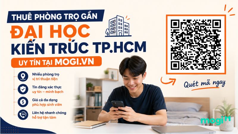 Kinh nghiệm thuê trọ gần trường Đại học Kiến trúc TP.HCM 10 Thuê phòng trọ gần Đại học Kiến trúc TP.HCM uy tín tại Mogi.vn