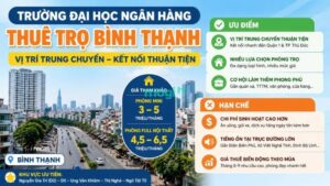Kinh nghiệm thuê trọ gần trường Đại học Ngân Hàng 5 Khu vực thuê trọ trung gian giữa các cơ sở của trường Đại học Ngân hàng