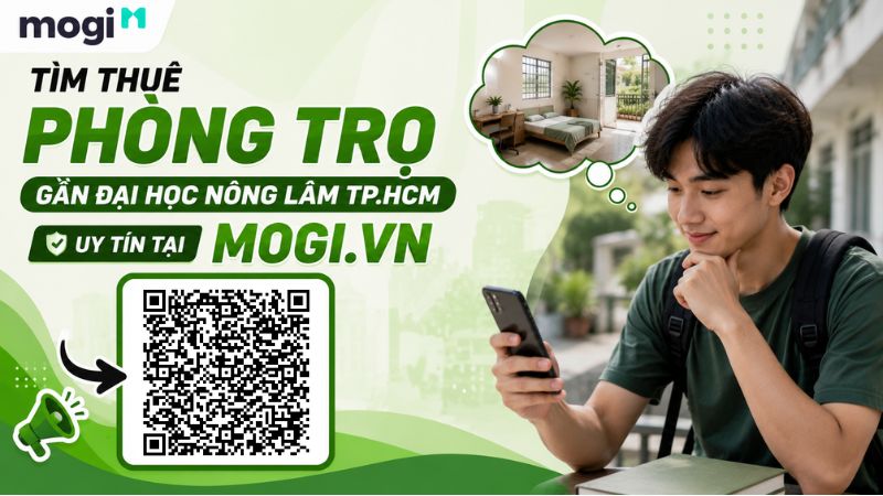 Tìm thuê phòng trọ gần Đại học Nông lâm TP.HCM uy tín tại Mogi.vn